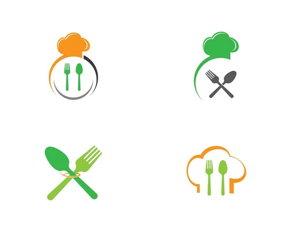 勺子和叉子矢量图标设计 — 图库矢量图片