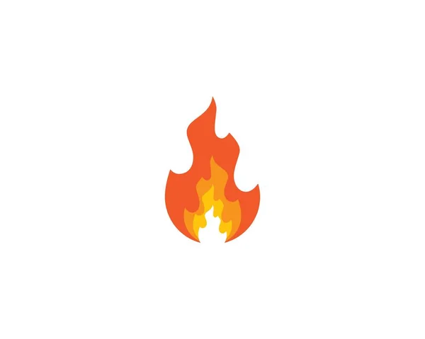 Ateş Sembolü Vektör Illüstrasyonu — Stok Vektör