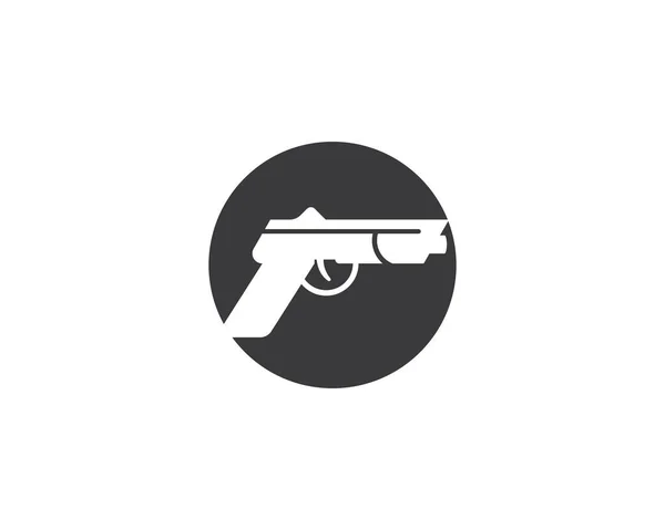 Pistola Icono Vector Ilustración Diseño — Vector de stock