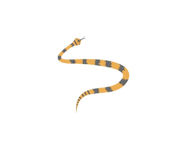 Simbolo Del Serpente Icona Vettoriale Illustrazione — Vettoriale Stock