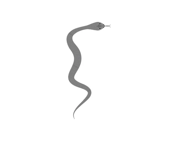 Ícone Vetor Ilustração Símbolo Serpente — Vetor de Stock