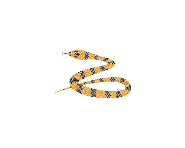 Simbolo Del Serpente Icona Vettoriale Illustrazione — Vettoriale Stock