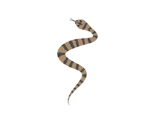 Icono Vector Ilustración Símbolo Serpiente — Archivo Imágenes Vectoriales