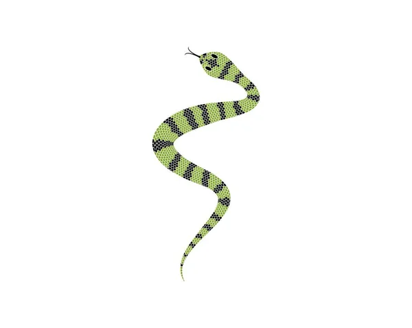 Ícone Vetor Ilustração Símbolo Serpente — Vetor de Stock