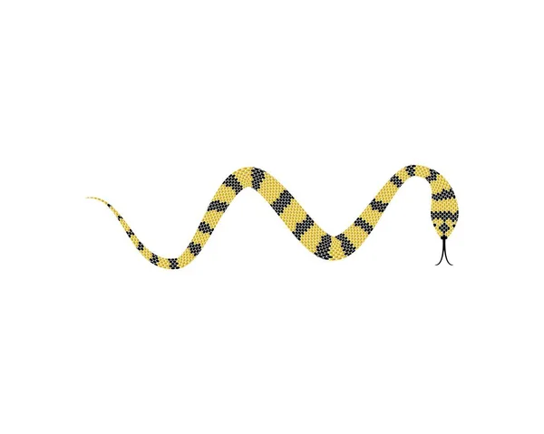 Simbolo Del Serpente Icona Vettoriale Illustrazione — Vettoriale Stock