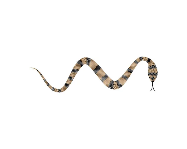 Icono Vector Ilustración Símbolo Serpiente — Vector de stock