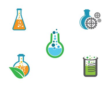 Laboratuvar sembolü illüstrasyon tasarımı