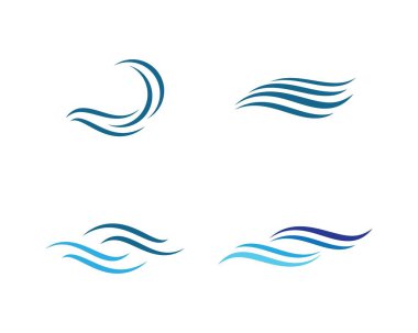 Dalga sembolü vektör illüstrasyon tasarımı