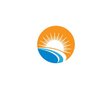 Yaz sembolü vektör illüstrasyonu