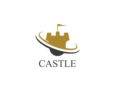 Castle sembolü vektör illüstrasyon tasarımı