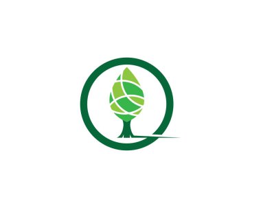 Ağaç sembolü vektör illüstrasyonu