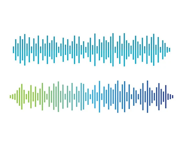 Ljud Våg Vektor Ikon Illustration Design — Stock vektor