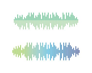 Ses dalgası vektör illüstrasyon tasarımı