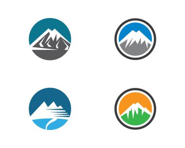 Dağ vektörü illüstrasyon tasarımı