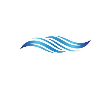 Dalga sembolü vektör illüstrasyon tasarımı