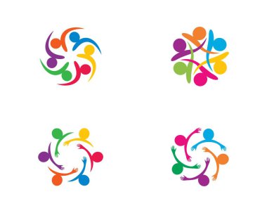 Topluluk vektörü illüstrasyon tasarımı