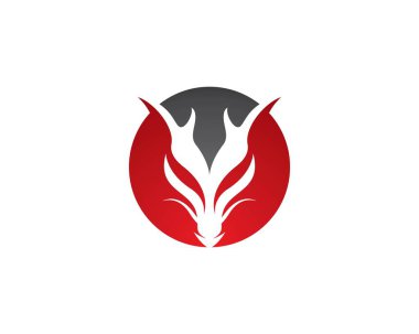 Ejderha başı sembolü çizim tasarımı