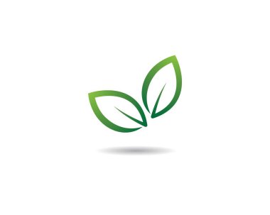 Yaprak sembolü vektör illüstrasyonu