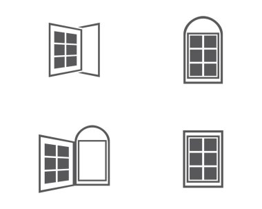 Pencere vektör illüstrasyon tasarımı