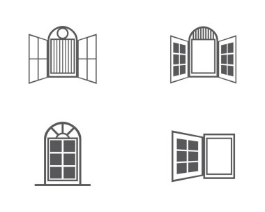 Pencere vektör illüstrasyon tasarımı
