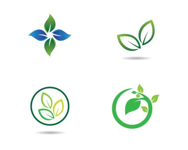 Yaprak sembolü vektör illüstrasyonu