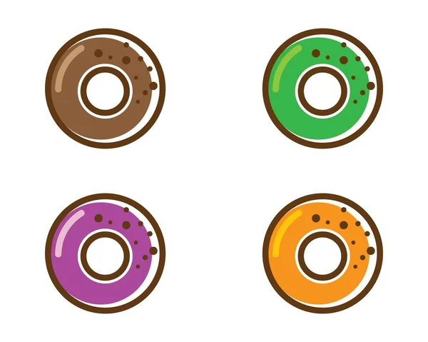 Donut Vektor Symbol Illustration Design — Stockvektor