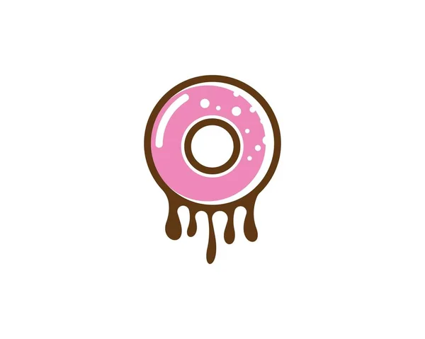 Donut Vetor Ícone Ilustração Design —  Vetores de Stock