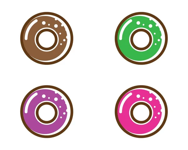 Donut Vektor Symbol Illustration Design — Stockvektor