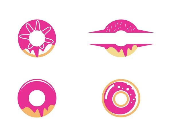 Donut Vektor Symbol Illustration Design — Stockvektor