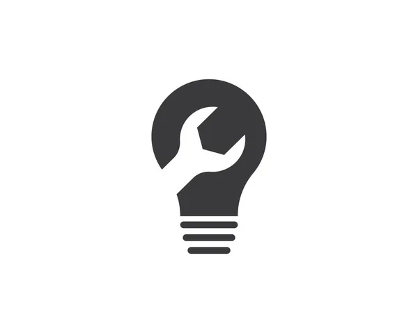 Glühbirnen Vektor Symbol Illustration Design — Stockvektor