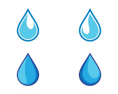 Su damlası vektör resimleme