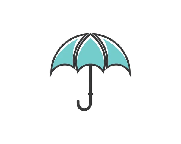 Ícone Vetor Símbolo Guarda Chuva Ilustração — Vetor de Stock