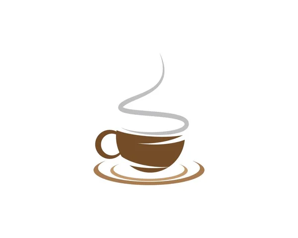 Kahve Fincanı Sembolü Vektör Illüstrasyon Tasarımı — Stok Vektör