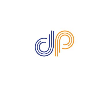 P harfi logo vektör illüstrasyon tasarımı