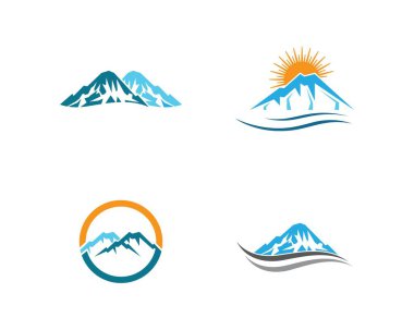 Dağ vektörü illüstrasyon tasarımı