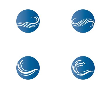 Dalga sembolü vektör illüstrasyon tasarımı