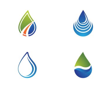 Su damlası vektör resimleme