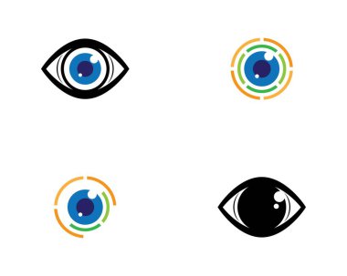 Göz sembolü vektör resimleme tasarımı
