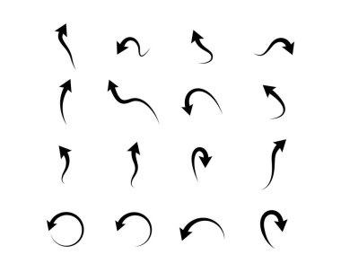 Ok sembolü vektör illüstrasyonu