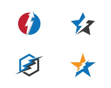 Thunderbolt vektör resimleme tasarımı