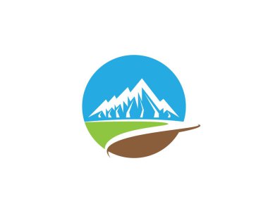 Dağ vektörü illüstrasyon tasarımı