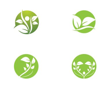 Yaprak sembolü vektör illüstrasyonu