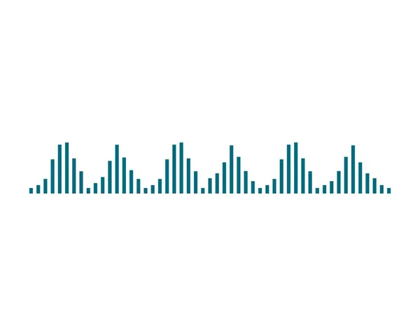 Sound Wave Vector Icon Illustration Design — Stock Vector