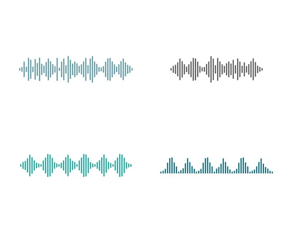 Illustration Icône Vectorielle Onde Sonore — Image vectorielle