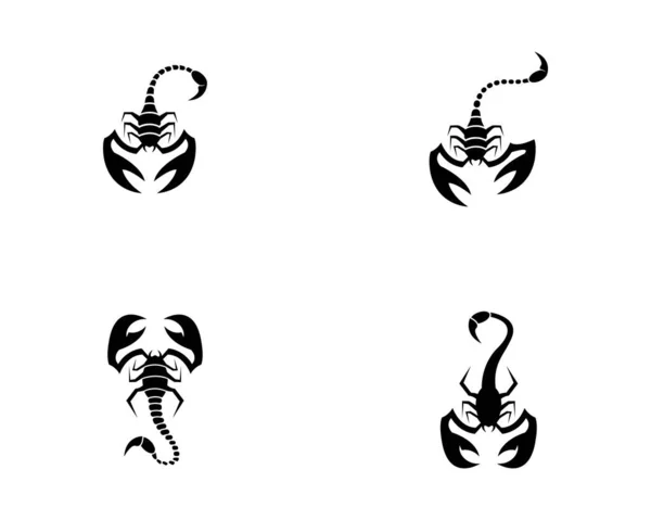 Escorpión Símbolo Vector Icono Ilustración Diseño — Vector de stock