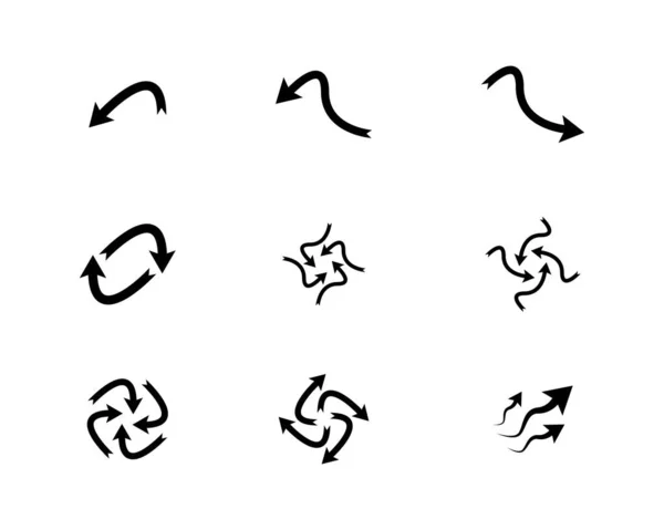 Illustration Icône Vectorielle Symbole Flèche — Image vectorielle