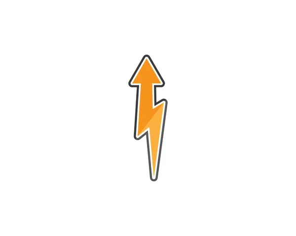 Thunderbolt Vector Icon Illustration Design — Stock Vector