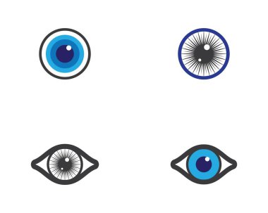 Göz sembolü vektör resimleme tasarımı