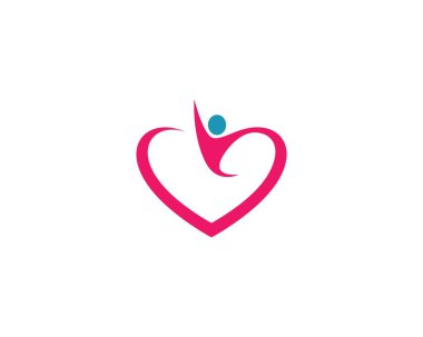 Aşk vektörü resimleme tasarımı