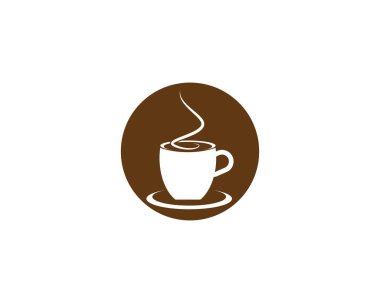 Kahve fincanı sembolü vektör illüstrasyon tasarımı